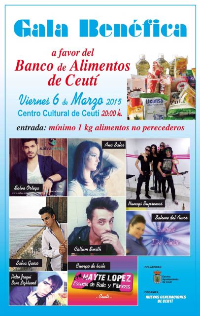 Ceutí vivirá una gran gala solidaria a beneficio del Banco de Alimentos local - 1, Foto 1