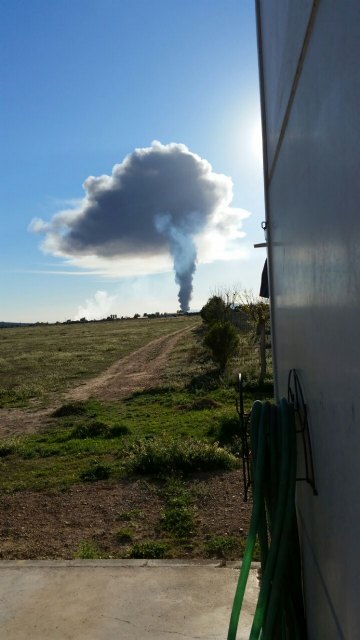 Incendio Nave industrial en Librilla en la Fabrica Pellicer stop, materias inflamables - 2, Foto 2