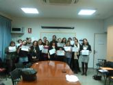 Dieciocho personas se han formado en el curso de Formacin Gerontolgica celebrado en San Javier