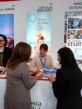 Turismo destaca que la sonrisa del logo Costa Clida 'ha conseguido muy buena acogida entre los profesionales de la Feria de Berln'