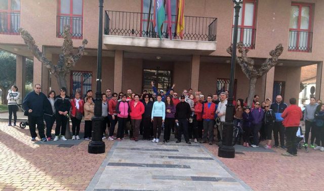 Alguazas vive la gran fiesta del senderismo en apoyo de la Vía Verde - 1, Foto 1
