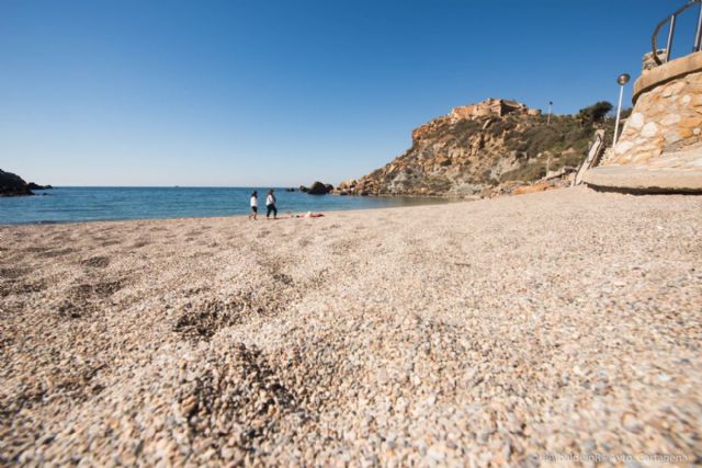 El IMSEL procederá la semana que viene a regenerar la línea de playa de Cala Cortina con vistas al puente de San José - 5, Foto 5
