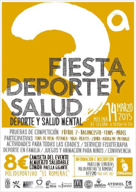 Molina de Segura celebra la III Fiesta Deporte y Salud el sábado 14 de marzo - 1, Foto 1