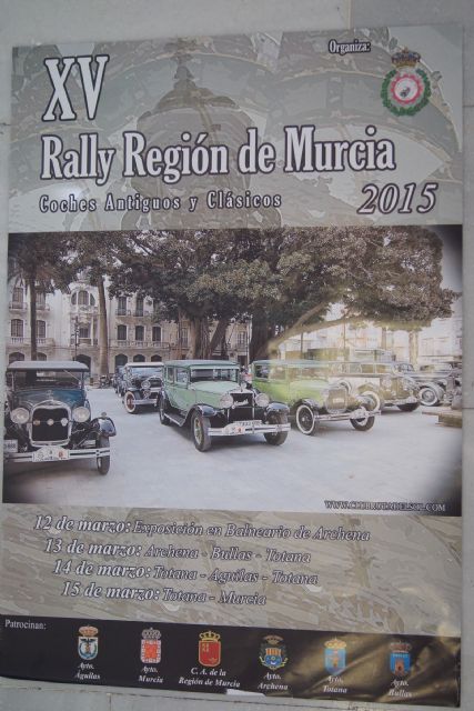 El XV Rally Región de Murcia de Coches Antiguos y Clásicos llega mañana a Totana