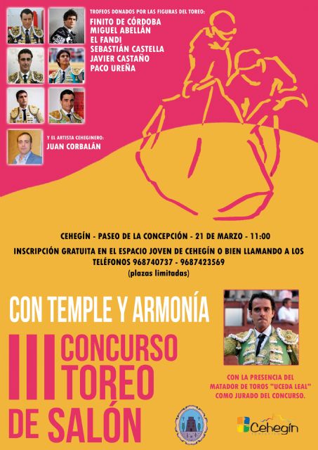 Las III Jornadas Taurinas de Cehegín rendirán homenaje al maestro Ruiz Miguel y premiarán a Tentadero Murcia - 1, Foto 1