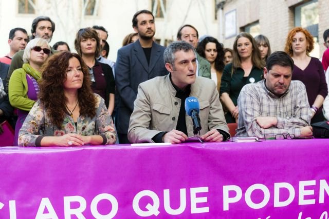Urralburu encabeza la lista de Claro que Podemos a las primarias de Podemos para la Asamblea Regional