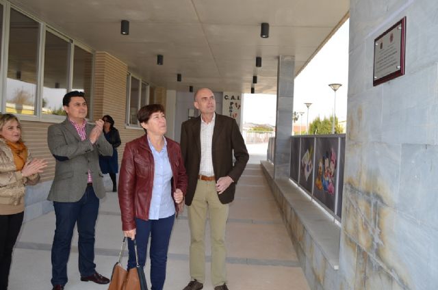 La consejera de Sanidad y Política Social  y el alcalde de San Javier inauguran la Escuela de Atención a la Infancia, de 0 a 3 años, de Santiago de la Ribera - 1, Foto 1