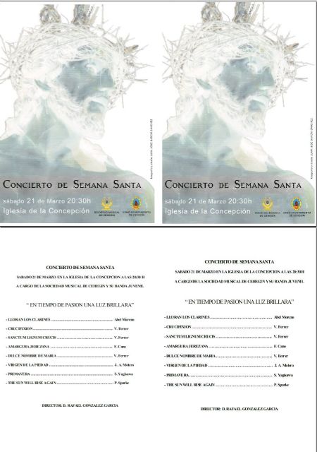 La Sociedad Musical de Cehegín celebra este sábado su concierto de Semana Santa - 1, Foto 1