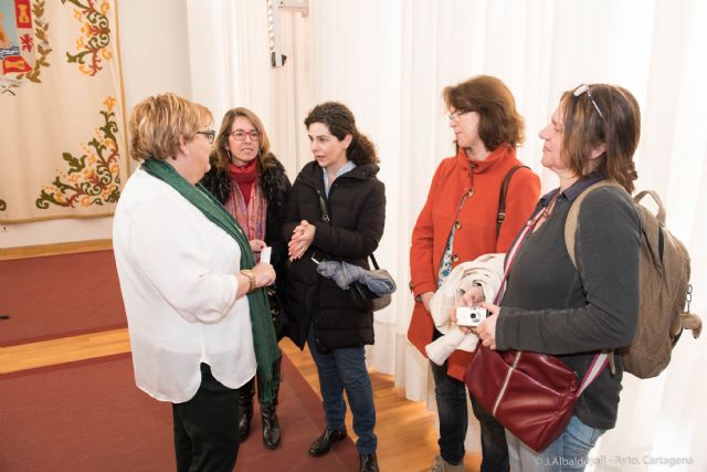 Alumnos murcianos y alemanes visitan el Palacio Consistorial - 3, Foto 3