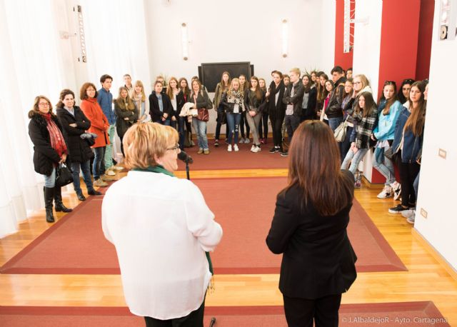 Alumnos murcianos y alemanes visitan el Palacio Consistorial - 4, Foto 4
