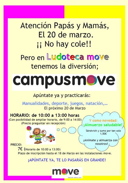 MOVE organiza un campus dirigido a niños