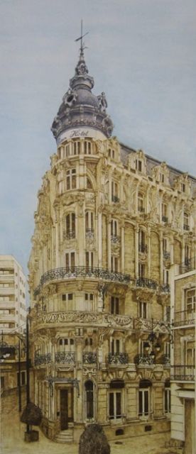 El artista cartagenero Juan Heredia hace un recorrido por el patrimonio Modernista de la ciudad en la galería Bisel - 2, Foto 2