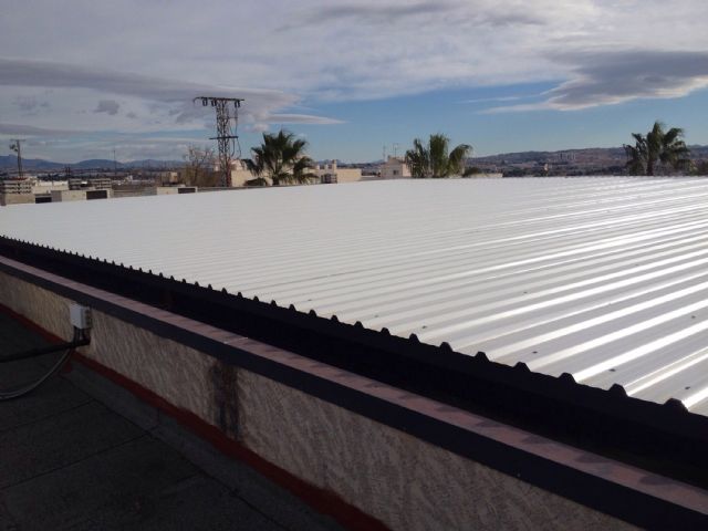 Renovada la cubierta del Centro Cívico del barrio del Carmen de Alguazas - 2, Foto 2