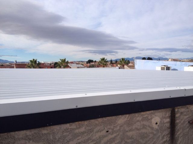 Renovada la cubierta del Centro Cívico del barrio del Carmen de Alguazas - 3, Foto 3