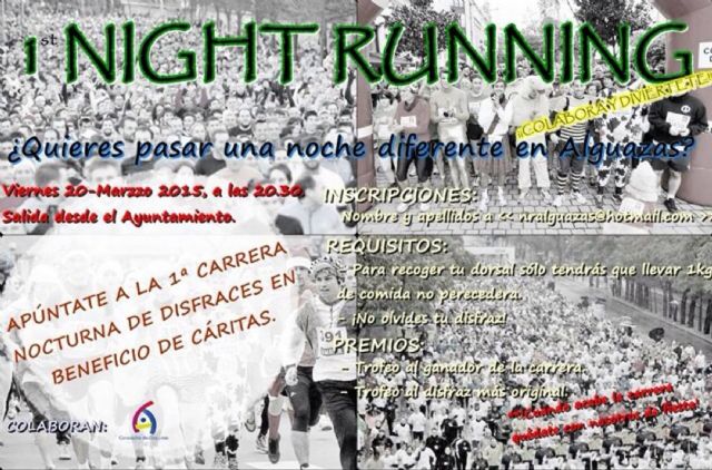 Todos disfrazados en Alguazas para la I Night Running a beneficio de Cáritas - 1, Foto 1