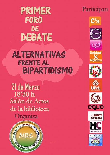 AIRE reune a las principales fuerzas políticas alternativas al bipartidismo en Ricote - 1, Foto 1