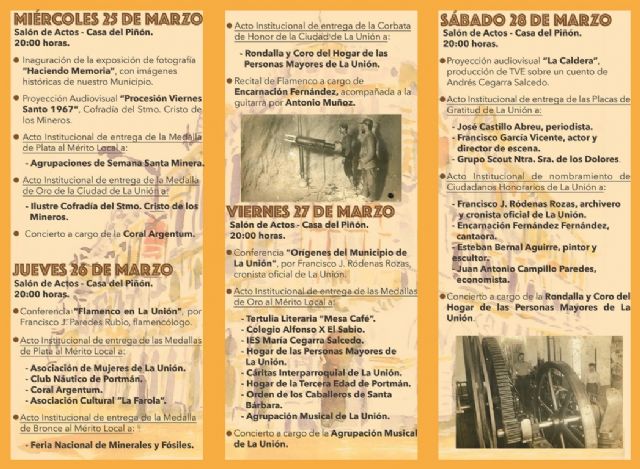 Mañana comienza el programa de actos conmemorativos del 155 aniversario de La Unión - 3, Foto 3