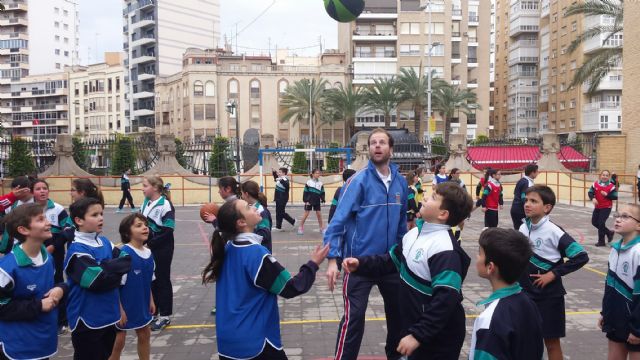 El colegio Carmelitas recibió al UPCT Basket Cartagena dentro del Programa ADE - 2, Foto 2