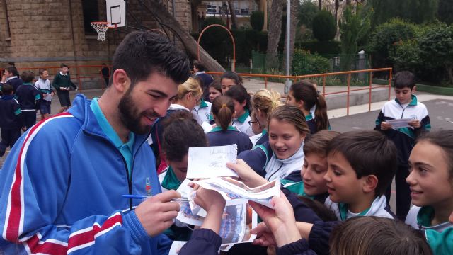 El colegio Carmelitas recibió al UPCT Basket Cartagena dentro del Programa ADE - 4, Foto 4