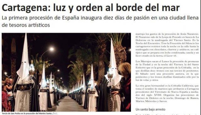 La Semana Santa de Cartagena, presente en medios de todo el país - 1, Foto 1