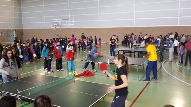 Tenis de mesa en la Semana Cultural del colegio Luis Vives de El Albujón - 2, Foto 2
