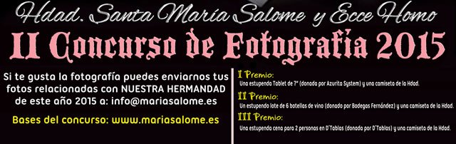 La Hermandad de Santa María Salomé y Ecce Homo organiza el II Concurso de Fotografía - 2, Foto 2