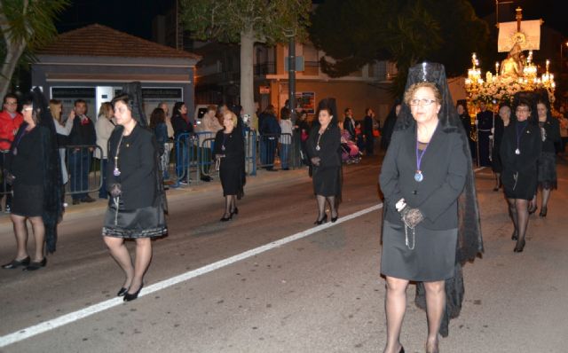 El duelo de la procesión del Santo Entierro recorre las calles de San Pedro del Pinatar 2015 - 4, Foto 4