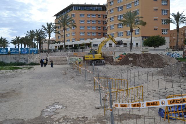 Comienzan las obras de construcción de la pasarela peatonal sobre la Rambla del Cañarete - 1, Foto 1