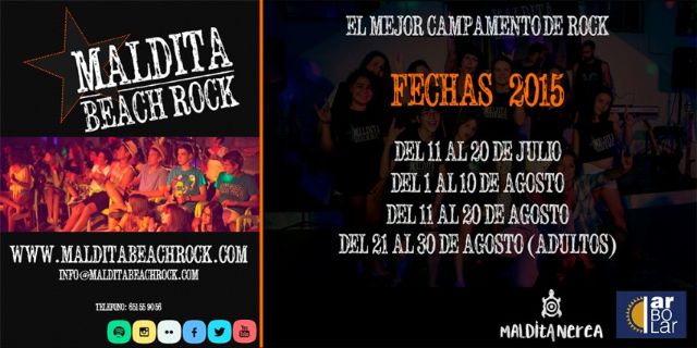 El Maldita Beach Rock (el campamento de Maldita Nerea) lanza para este verano su tercera edición - 1, Foto 1