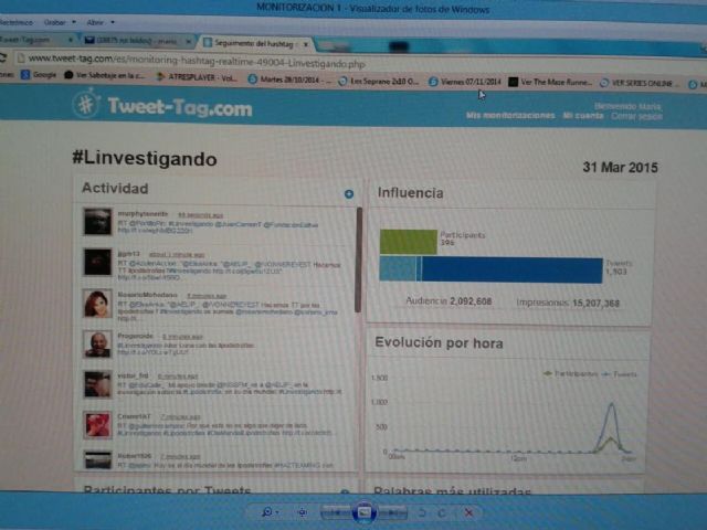 El hashtag #Linvestigando consigue una audiencia en Twitter de más de dos millones, Foto 1