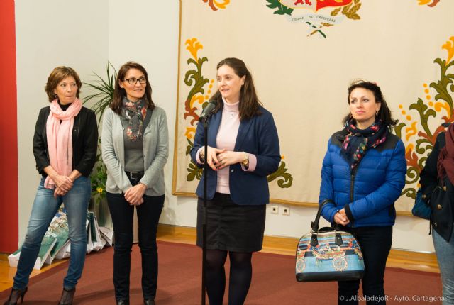 Una docena de alumnos franceses, en el Palacio Consistorial - 4, Foto 4