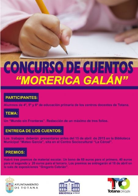 Se ha ampliado el plazo para participar en el Concurso de Cuentos Morerica Galán - 1, Foto 1