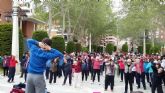 La master class de gerontogimnasia, incluida dentro de la II Muestra de actividades del Envejecimiento Activo, rene a 300 mayores de diferentes zonas del municipio