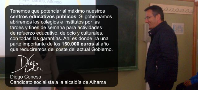 El Partido Popular pone en marcha, con una planificación nefasta, la idea original del PSOE de Alhama de abrir los centros educativos por las tardes - 1, Foto 1