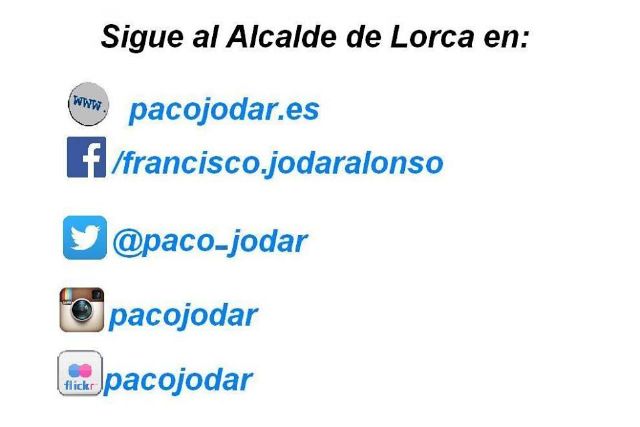 Jódar, que lleva 6 años en Facebook, ha incrementado su presencia en redes sociales como Twitter, Instagram y Flickr para aumentar la escucha y cercanía que ya realiza cara a cara al resto de lorquinos - 1, Foto 1