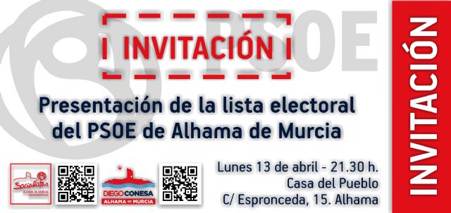 El PSOE de Alhama presenta su lista electoral completa hoy lunes 13 de abril - 1, Foto 1