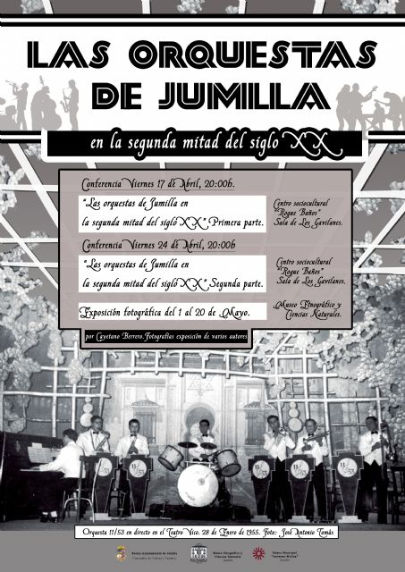 El taller Conoce tu término y la conferencia sobre Orquestas de Jumilla del siglo XX son las citas destacas con la Cultura los próximos días - 1, Foto 1