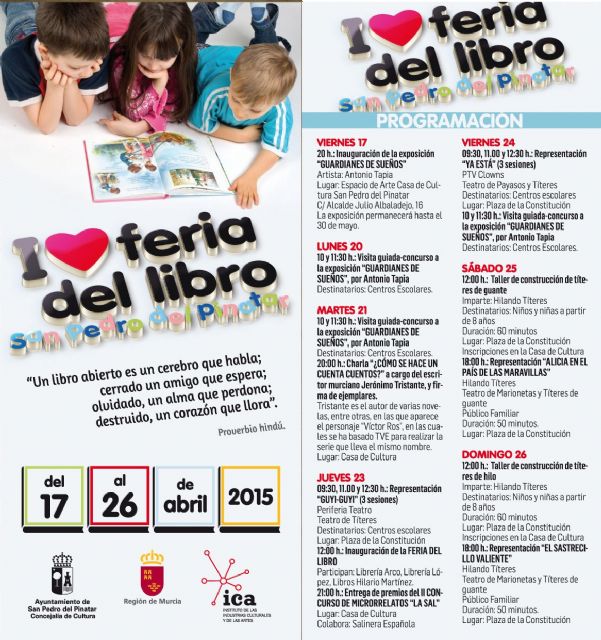 La animación a la lectura centra las actividades del Día del Libro en San Pedro del Pinatar - 1, Foto 1