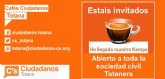 Ciudadanos Totana organiza hoy un café-tertulia en la cafetería Bohemia