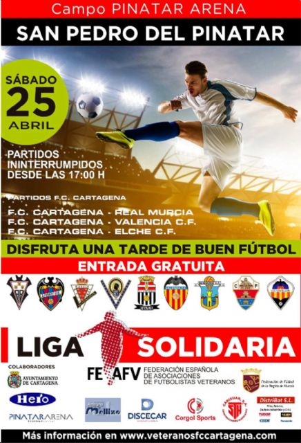 Los veteranos del F.C. Cartagena organizan la última sede de la Liga Solidaria FEAFV de Levante - 1, Foto 1