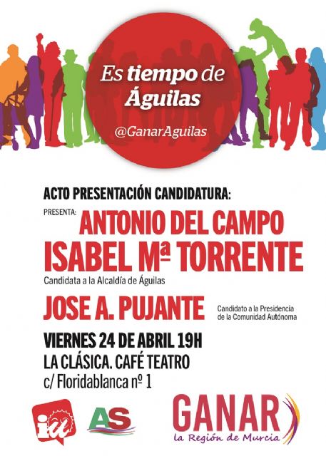 Este viernes Ganar Águilas presenta su candidatura encabezada por Isabel María Torrente - 1, Foto 1