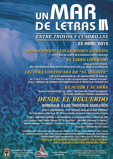 Trovos y cuadrillas protagonistas del Día Internacional del Libro en Águilas - 1, Foto 1