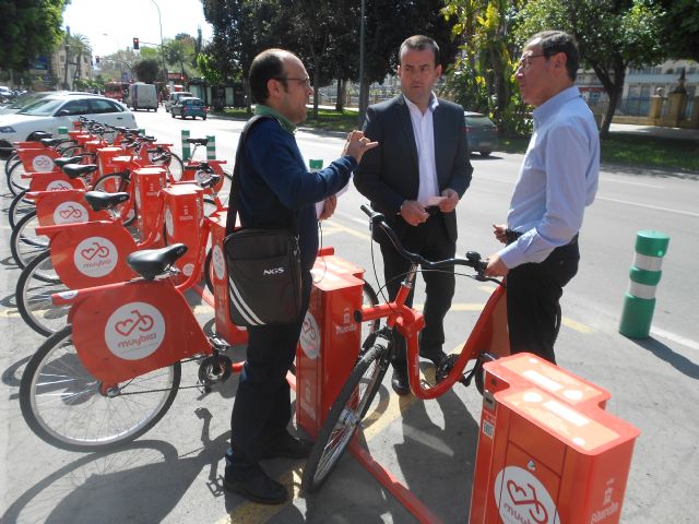El Alcalde conoce el nuevo sistema de alquiler de bicicleta - 2, Foto 2