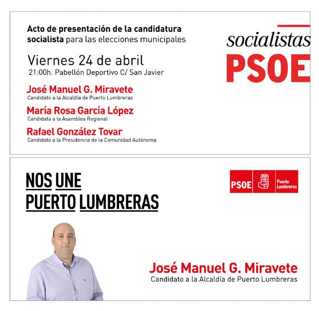 El PSOE de Puerto Lumbreras presenta su candidatura a las próximas elecciones municipales - 1, Foto 1