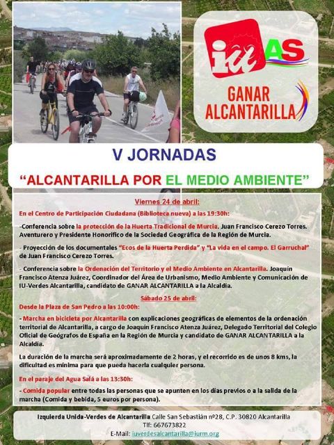 IU-Verdes de Alcantarilla celebra este fin de semana las V jornadas de Alcantarilla por el medio ambiente - 1, Foto 1