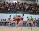 El Pabellón Municipal de Alguazas acogió un torneo de la liga regional con más de 350 gimnastas