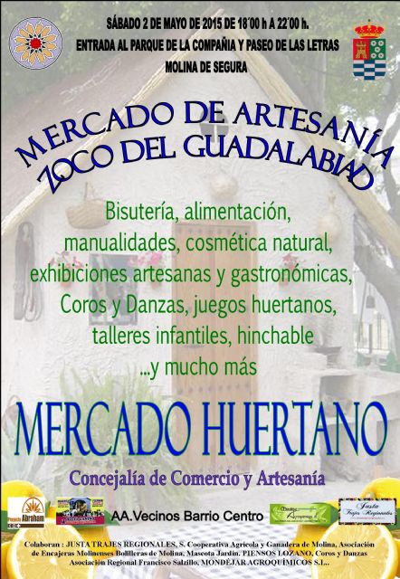 El mercadillo Zoco del Guadalabiad de Molina de Segura estará dedicado a la huerta el sábado 2 de mayo - 1, Foto 1