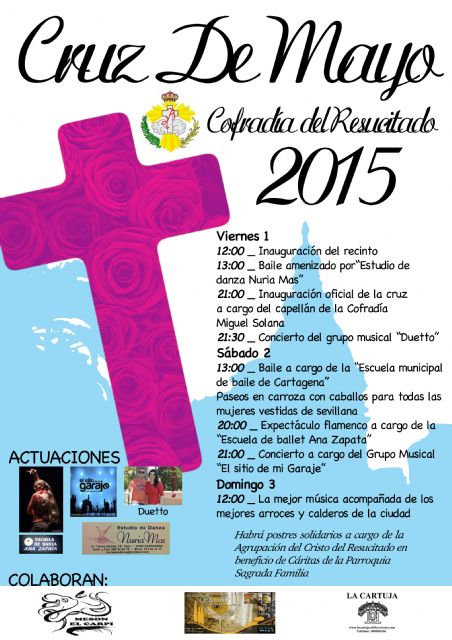 La cofradía de Nuestro Padre Jesús Resucitado prepara las cruces de mayo con sus mejores gala - 1, Foto 1