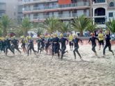 La playa del Rihuete punto de inicio del XXVI triatlón de Fuente Álamo