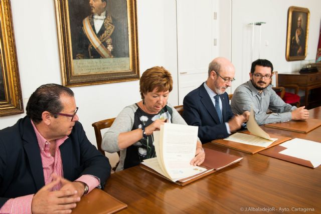 El Ayuntamiento y la UPCT firman un convenio para recuperar caminos rurales - 1, Foto 1